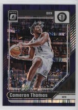 2024-25 Panini Donruss Optic Purple Shock Prizm Cameron Thomas #80 19yg