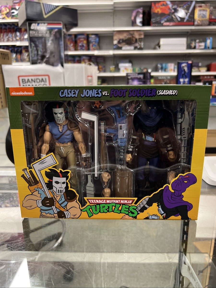 NECA TMNTケイシー・ジョーンズ&フットソルジャー NECA Teenage Mutant Ninja Turtles Casey Jones vs Foot