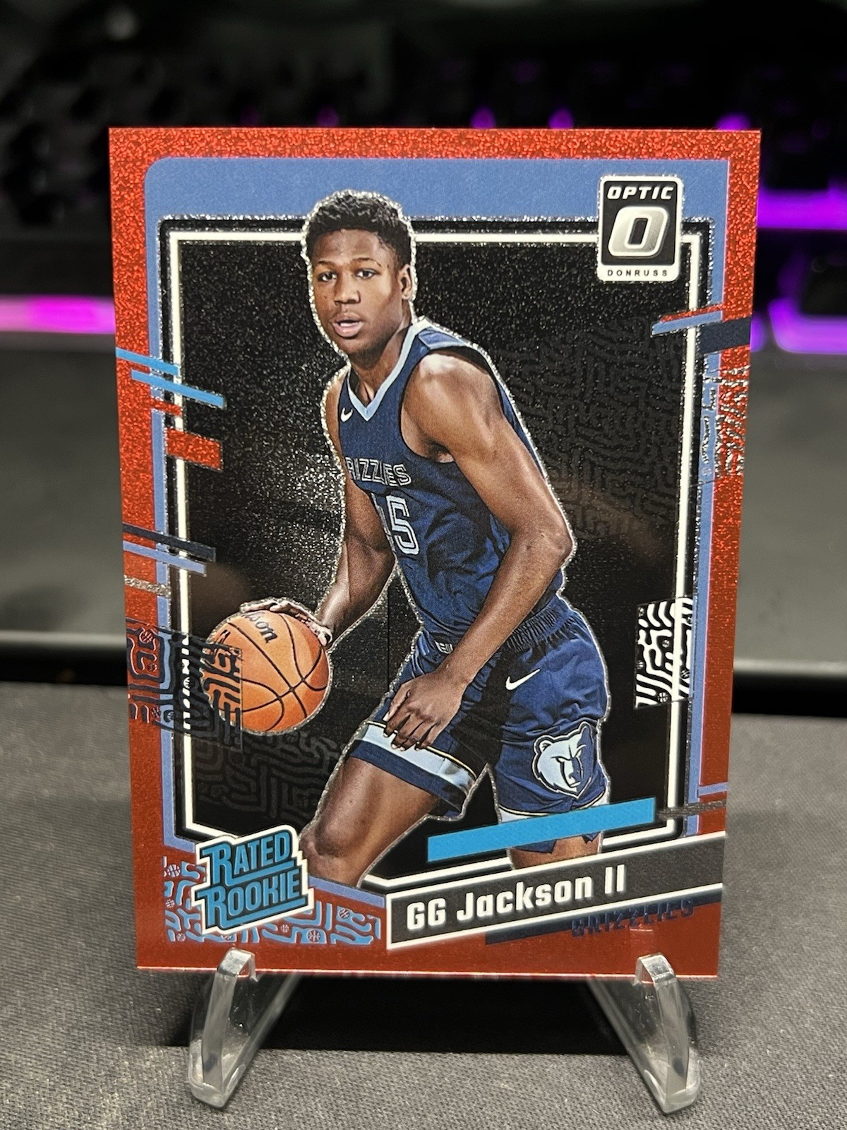 2023-24 Donruss Optic GG Jackson II Red Glitter Prizm Rated Rookie /75
