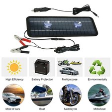 Vehicle Battery Saver Portable 12V Solar Charger with Robust ABS Design