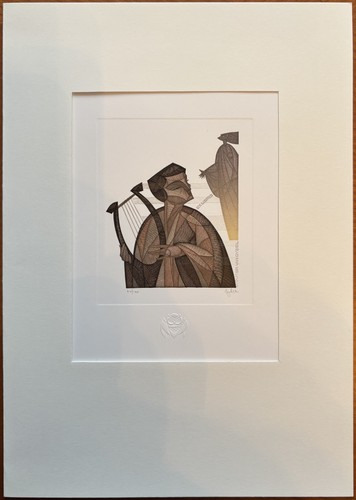 ARKADY PUGACHEVSKY: bookplate for Wouter van Gysel; in mat - Picture 2 of 2