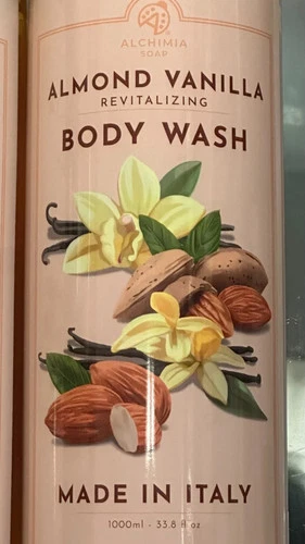 (WOW!!) ALCHIMIA ~ ALMOND VANILLA Revitalizing BODY WASH 1000ml MADE IN ITALY - Picture 4 of 4