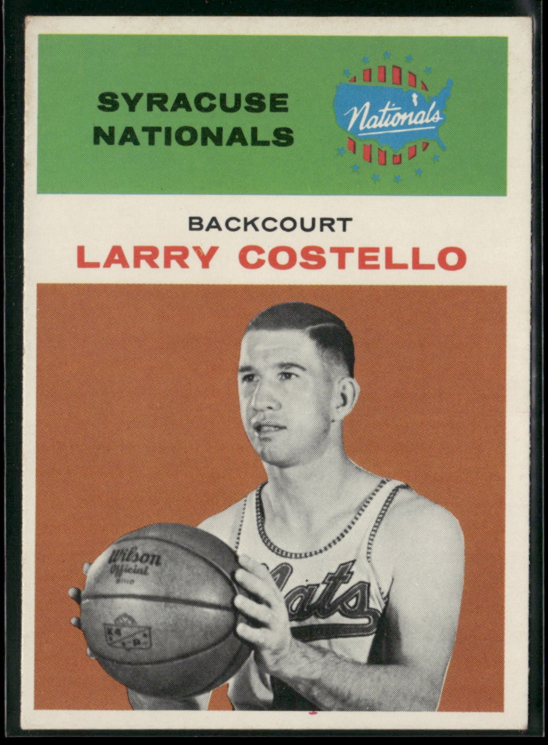 1961-62 Fleer Basketball LARRY COSTELLO #9 Iconic Vintage Nationals NICE! O333