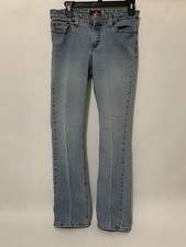 Vintage Jordache Low Rise Stretch Capri Jeans Women Jr Sz 5/6 Denim Light Wash