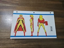 Marvel Spitfire Comic Book Bio Sheet Official Handbook Of The Marvel Universe