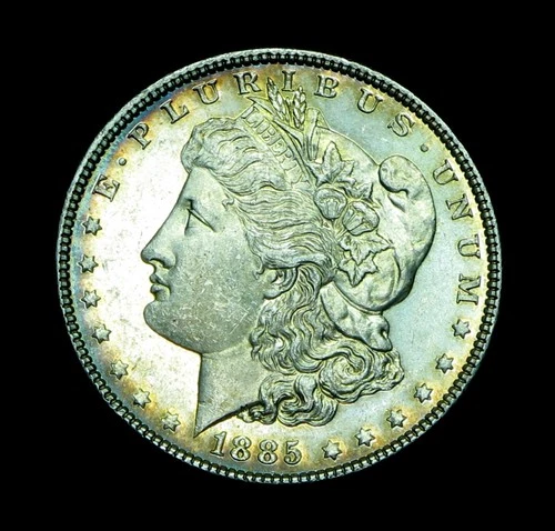 1885 Morgan Silver Dollar BU Coin (T27)