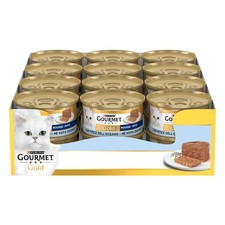 GOURMET Gold Cibo Umido Gatto Adulto Mousse con Pesce dell Oceano 24 Lattine da