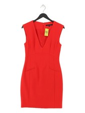 French Connection A-Line Midi Dress UK8 in Red