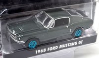 Greenlight 1/64 Bullitt Ford Mustang Gt 1968 Chase Blue Wheel Model Car