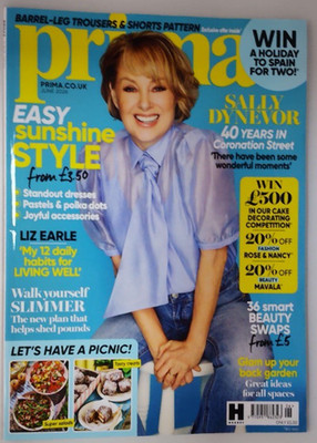 Prima magazine June 2026 Sally Dynevor on 40 years in Coronation Street