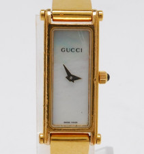 Gucci 1500L Quartz 12mm Mother Of Pearl Dial Womens Watch Swiss made from Japan