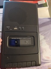 kassettenspieler mit USB mit Aufnahme eingebautes Mikrofon Netz und Baterie