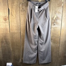 Mango Belted Straight Fit Pants Size 0
