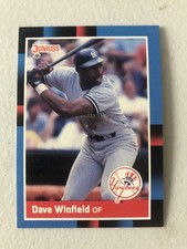 1988 Donruss Baseball Dave Winfield #298 New York Yankees HOF