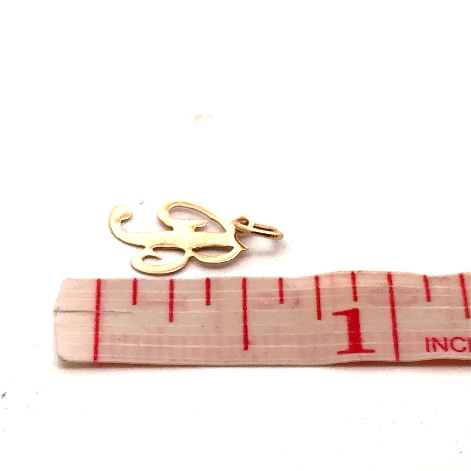 Designer 14K Yellow Gold Script Initial Monogram … - image 7