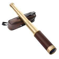 Retro Pirate Telescope Zoomable 25x30 Pocket Monocular Portable Collapsible B...