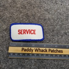 Vintage Service Patch Work Uniform Name Tag Mechanic Car Shop V8az