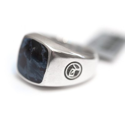 David Yurman Herren 14 mm Streamline Pietersit Ring Sterlingsilber Größe 8 Neu