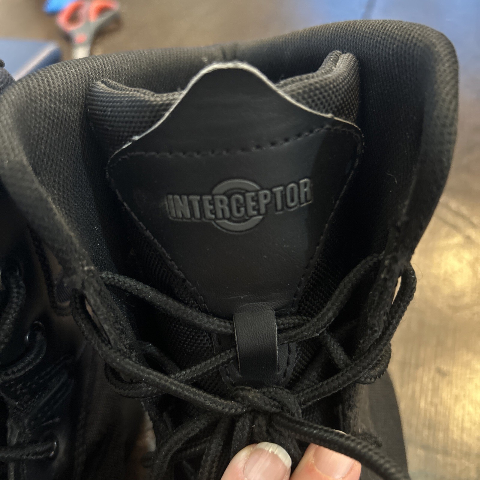 Interceptor Black Leather Force Tactical Steel To… - image 10