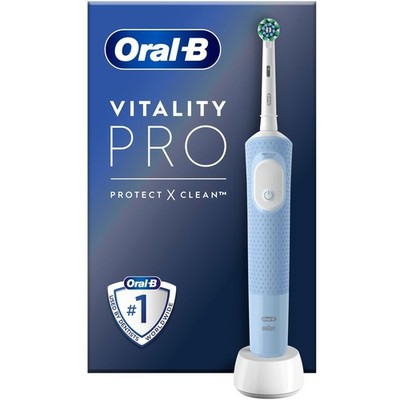 Oral B Vitality Pro Elektrische Zahnbuerste Vapor Blue 3 Putzmodi 2 Min Timer