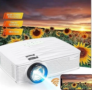 PONER SAUND GP16 WiFi Mini Projecteur 5500LUX 1080P Appui – portatif LED /NEW