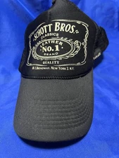 SCHOTT Men Hat Bros. Black Trucker Cap Limited Edition VHTF Popular Products Fas
