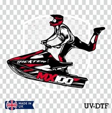 Jet Ski UV DTF Sticker - Glass Laptop Tumbler Cup sw709