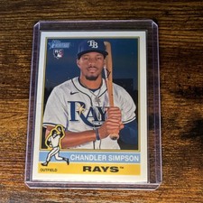 Topps Heritage 2025 Chandler Simpson #519 Chrome Rookie Baseball Card