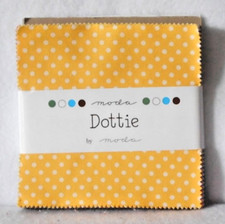 MODA CHARM PACK "DOTTIE" - BRIGHT COLORS - 5" BY 5" - NIP