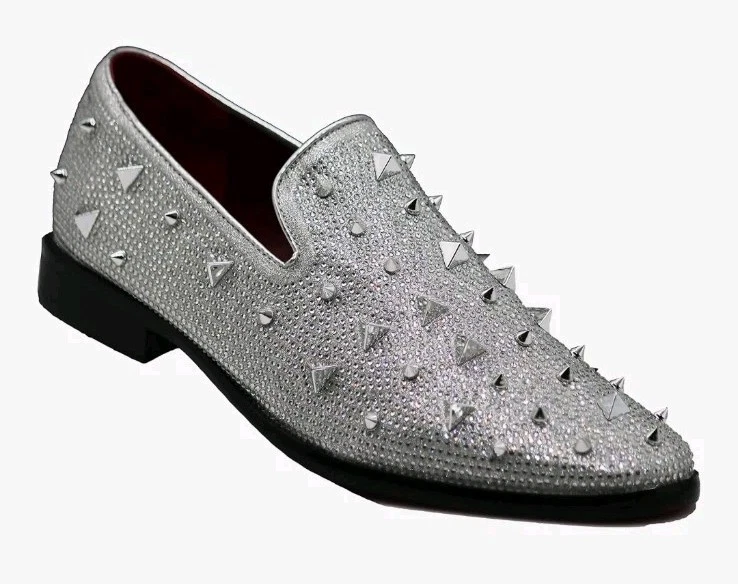 mens silver dress shoes products for sale | eBay
