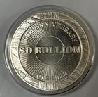 1 oz .999 Silver Round - 2012-2022 SD Bullion 10th Anniversary - SKU-F7400