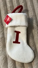 WONDERSHOP AT TARGET MINI CABLE KNIT *I* STOCKING-8"-NWT!