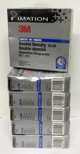 Imation 3M 5 1/4" DS DD IBM 380KB Diskettes Floppy Disks Lot of 60 Total NEW
