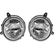 Driver and Passenger Side Headlights For Jeep Patriot 2007-2017 Halogen w/ Bulbs