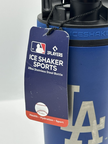 Shohei Ohtani 26 oz bicchiere agitatore ghiaccio acciaio inox Los Angeles Dodgers blu - Foto 7 di 7