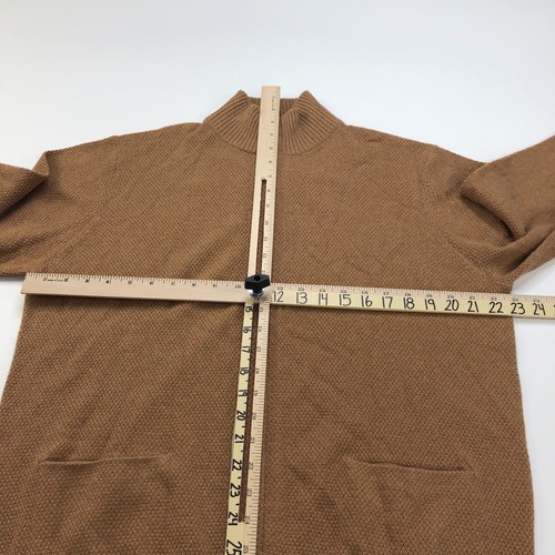Joseph & Lyman Herren Pullover mit durchgehendem Reißverschluss und Stehkragen und Ellenbogenaufnäher - Bild 4 von 10