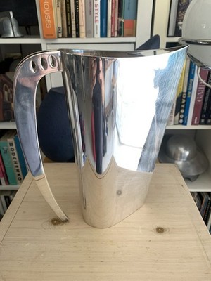 Lino Sabattini -Silver plated vase-signed- modernist italy mcm