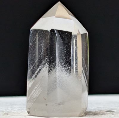 Clear Quartz Tower Phantom Mountain White Garden Crystal Point Wand Gemstone Gem