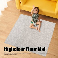 Highchair Floor Mat Slip Resistant Waterproof Multifunctional Baby Crawling