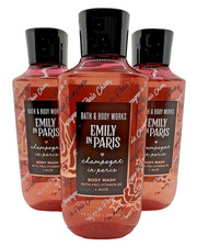 Bath  Body Works Emily in Paris Champagne in Paris Shower Gel Wash 10 oz x3