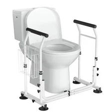 WAYES Toilet Safety Rails Toilet Arms for Elderly and Disabled, Up to 350 Lbs