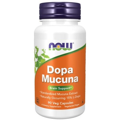 DOPA Mucuna 90 Vcaps by Now (Pack of 2) 90 Count 