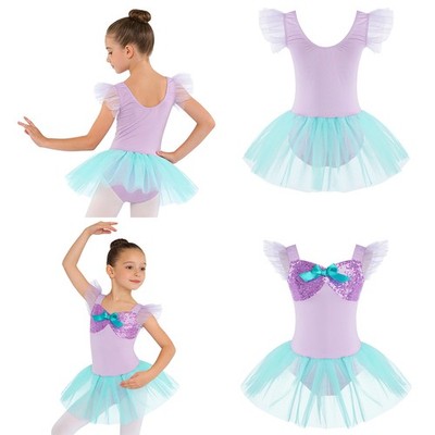 Mädchen Trikot Tüllrock Tutu-Kleid Tutu-Rock Ballettkleid Konzert Gymnastik