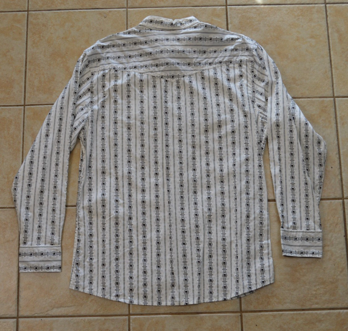 Scully Men's Button-Down Dress Shirt White Skull … - image 10