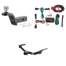 CURT Class 3 Tow Package Trailer Hitch, Wiring, Ball Mount - 13067, 56120, 45152