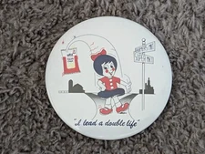 Vintage UTZ Potato Chips Girl 3-1/2" Pin