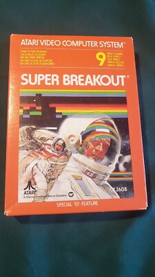 Atari 2600, Super Breakout, PAL Format, Complete in Box(CIB) Excellent Condition