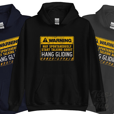 WARNUNG KANN SPONTAN ANFANGEN ÜBER DRACHENFLIEGEN HOODIE ZU SPRECHEN