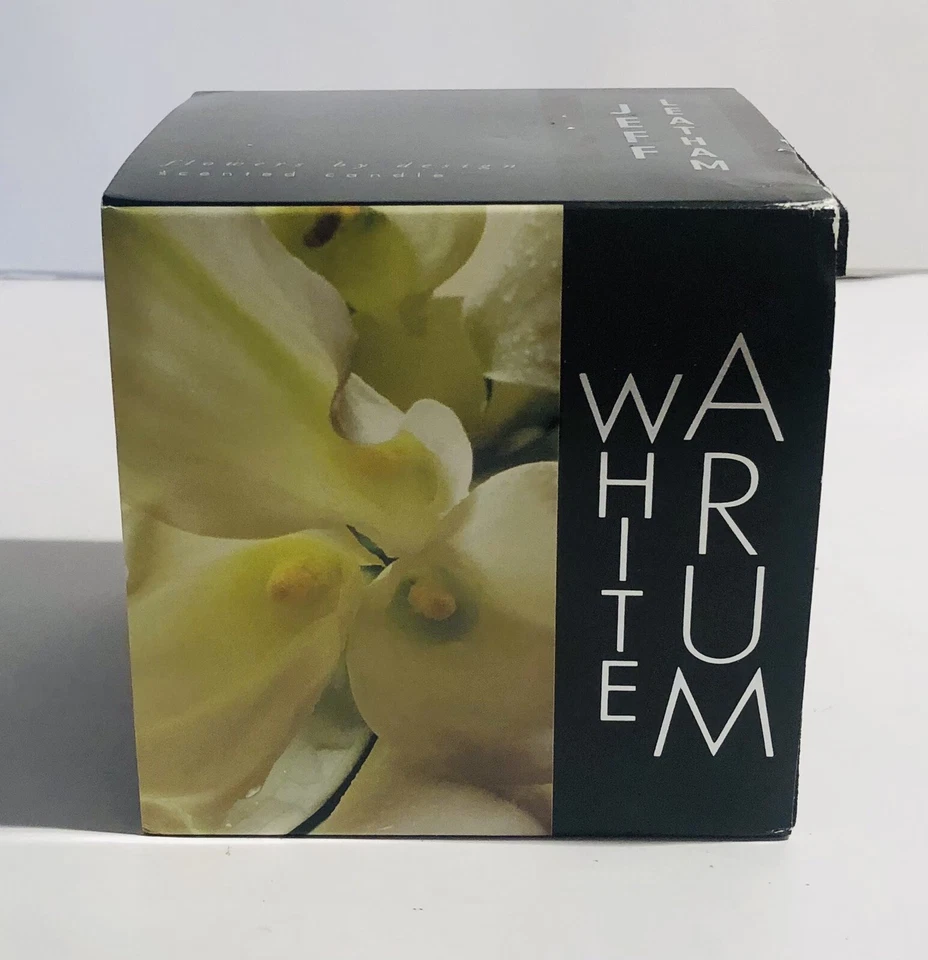 Jeff Leatham for White Barn Flowers By Design Candle White Arum New In Box - Image 2 of 4