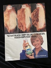Florence Henderson The Brady Bunch 1983 Wesson Vegetable Oil Advertisement Ad